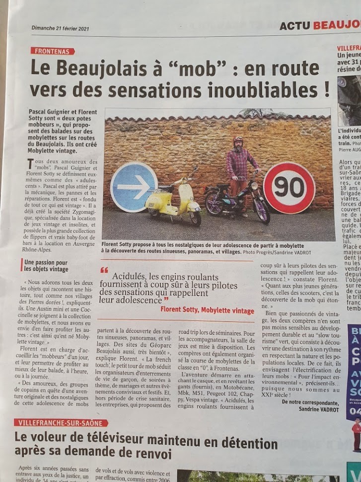 Balade à Mobylette Beaujolais