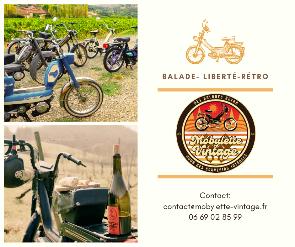 Location balade Mobylette Rhône