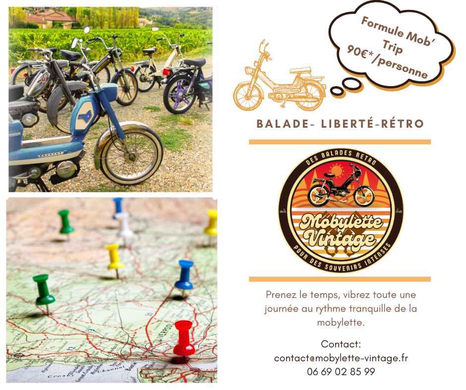 Location balade Mobylette Rhône