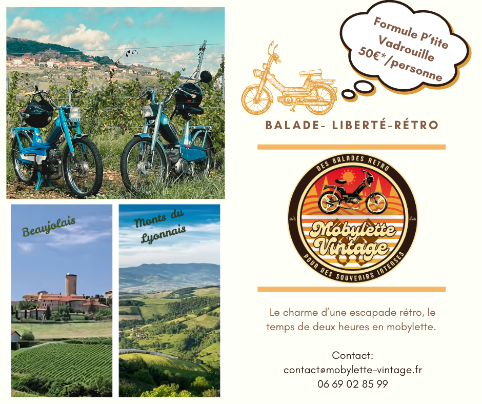 Location balade Mobylette Rhône