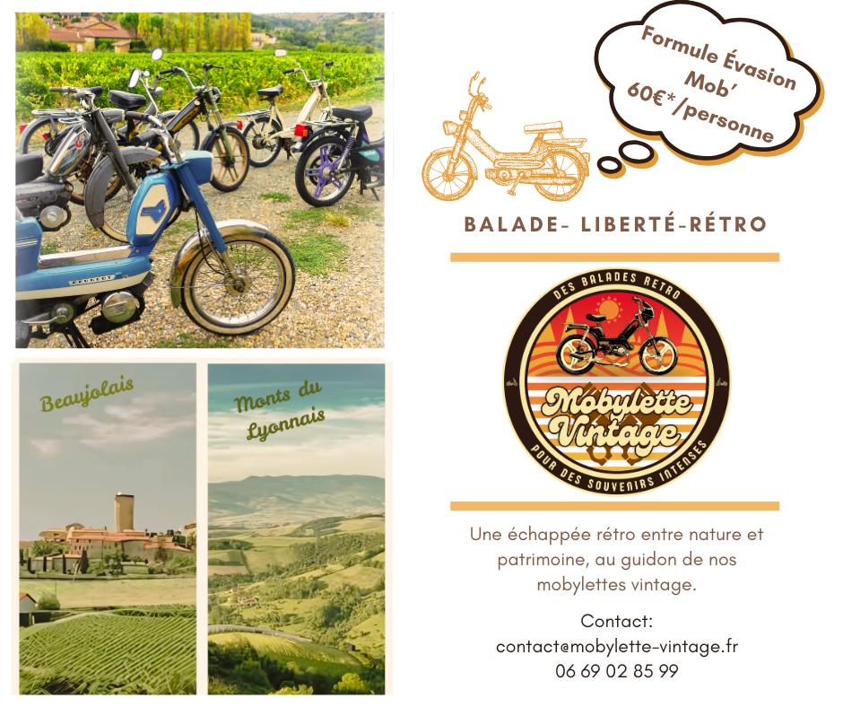 Location balade Mobylette Rhône